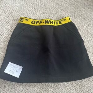 Off-White Kids Skirt in Black and Yellow